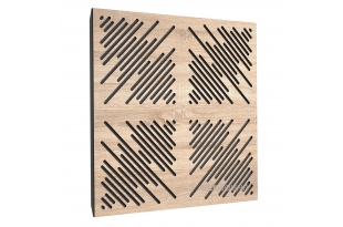 Акустическая панель Ecosound 4Diagonals Lt-Sonoma-Oak 50 х 50 см 33 мм латте