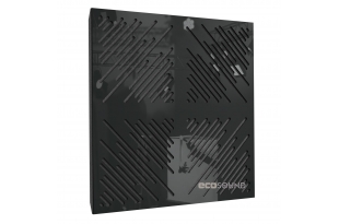 Акустична панель Ecosound 4Diagonals Plastic Black 50 х 50 см 33 мм чорна