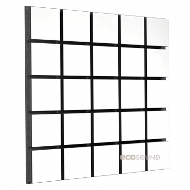 Купить акустическая панель ecosound tetras wood white 50x50см 33мм цвет белый по низкой цене