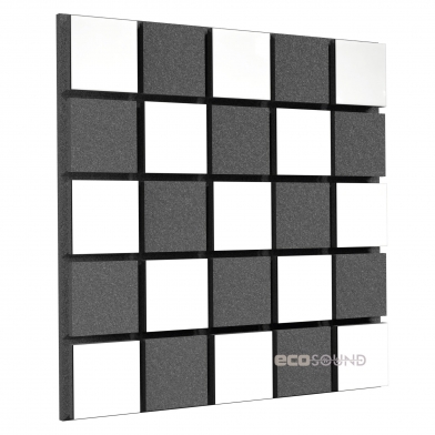 Купить акустическая панель ecosound tetras acoustic wood white 50x50см 33мм цвет белый по низкой цене