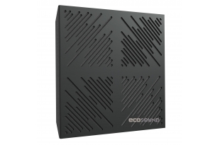 Акустическая панель Ecosound 4Diagonals HDF-Black 50 х 50 см 53 мм черная