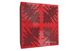 Акустична панель Ecosound 4Diagonals Plastic Red 50 х 50 см 53 мм червона
