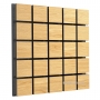 Купить акустическая панель ecosound tetras wood cream 50x50см 53мм цвет светлый дуб по низкой цене