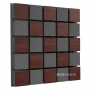 Купить акустическая панель ecosound tetras acoustic wood brown 50x50см 53мм цвет коричневый по низкой цене