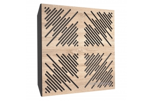 Акустична панель Ecosound 4Diagonals Lt-Sonoma-Oak 50 х 50 см 73 мм латте