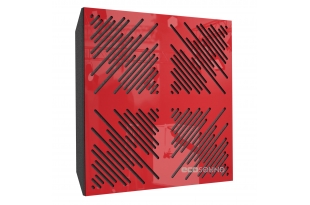 Акустична панель Ecosound 4Diagonals Plastic Red 50 х 50 см 73 мм червона