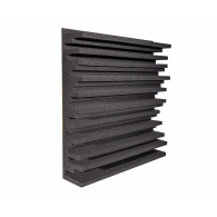 Панель из акустического поролона Ecosound Manhattan mini. 100мм 50х50см Цвет черный графит