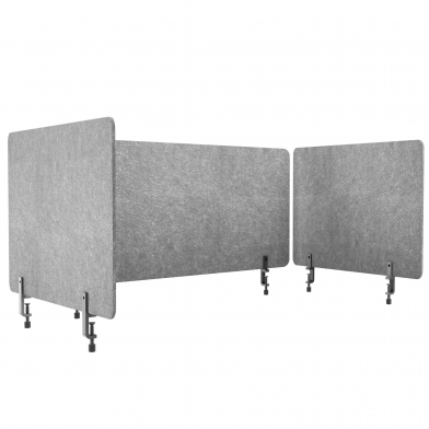 Купить комплект настольныч акустическаих ширм  ecosound felt 1200 х 600 1 шт+ 600х600 2шт light grey  цвет размер в ассортименте по низкой цене