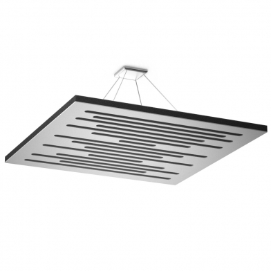 Купить акустическая подвесная звукопоглощающая панель ecosound quadro ecopulse white 73мм 1х1м цвет белый по низкой цене