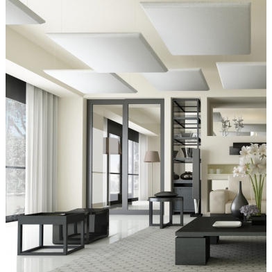 Купить акустична підвісна звуковбирна панель ecosound quadro green. 50мм 1х1м колір зелений  по низкой цене