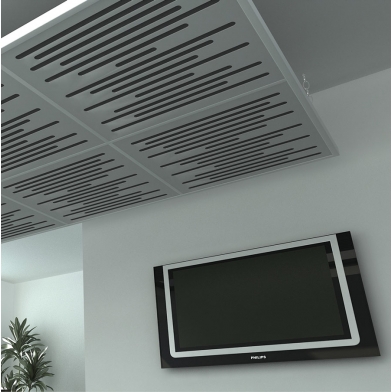 Купить акустическая подвесная звукопоглощающая панель ecosound quadro ecobubble cream 73мм 1х1м свет светлый дуб по низкой цене