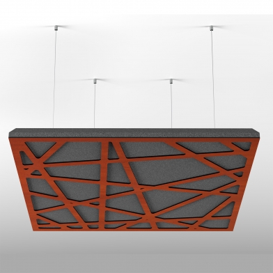 Купить акустична підвісна звукопоглинаюча панель ecosound ecoart medium 500х500мм 50мм колір світлий дуб по низкой цене