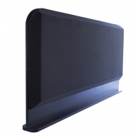 Настольная акустическая ширма для офисных столов Ecosound Rounded screen 1200 х 600 Черный Графит