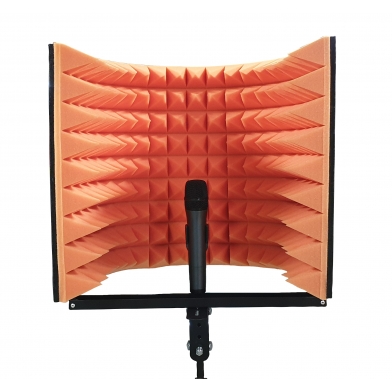 Купить акустический экран для микрофона ecosound l 50х50 см цвет оранжевый по низкой цене