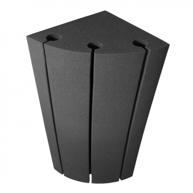 Купить бас ловушка угловая ecosound bass trap sector 500х250х250 цвет черный графит по низкой цене