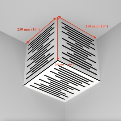 Купить комплект басовая ловушка ecosound vortex bass trap mini wood 500x200x100 3 шт + куб цвет в ассортименте по низкой цене