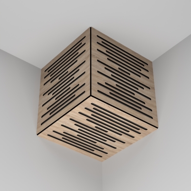 Купить басовая ловушка куб ecosound ecowave wood 250x250x250 цвет в ассортименте по низкой цене