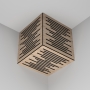 Купить басовая ловушка куб ecosound ecowave wood 250x250x250 цвет в ассортименте по низкой цене
