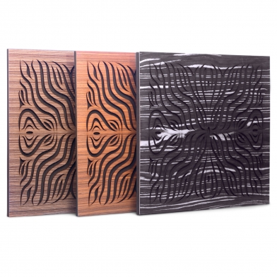 Купить акустическая панель ecosound chimera zebrano 50x50см 33мм цвет крем по низкой цене