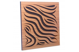 Акустична панель Ecosound Chimera Zebrano 50x50см 33мм колір крем 