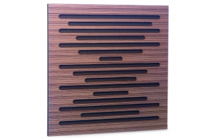 Акустическая панель Ecosound EcoWave Venge Contrast 50x50см 73мм цвет коричневый в полоску