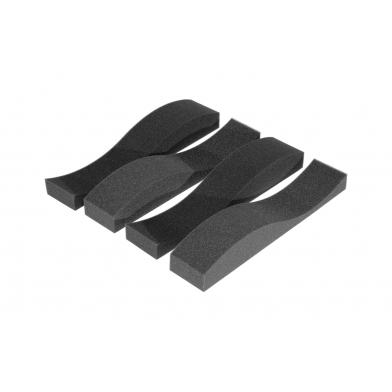 Купить панель из акустического поролона ecosound fish 75 мм, 50х10см цвет черный графит по низкой цене