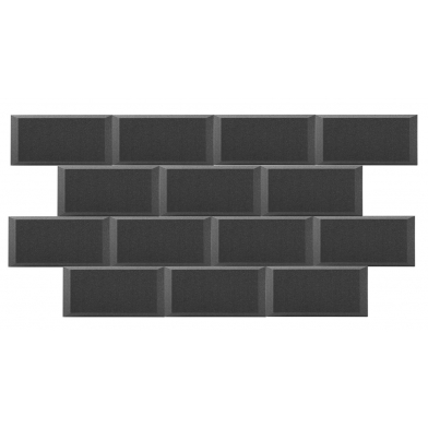 Купить панель из акустического поролона ecosound brick 50мм, 25х50см цвет черный графит по низкой цене
