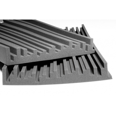 Купить панель из акустического поролона ecosound manhattan100 мм 1,2мх0,6м цвет черный графит по низкой цене