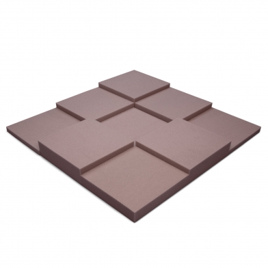 Купить панель из акустического поролона ecosound pattern light grey 60мм, 60х60см цвет светло-серый по низкой цене