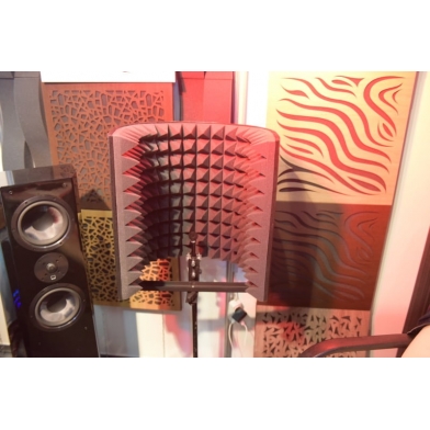 Купить акустический экран для микрофона ecosound l 50х50 см цвет черный по низкой цене