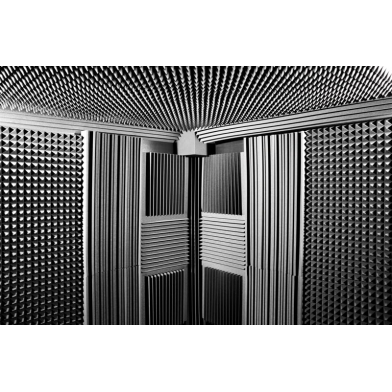 Купить акустический поролон ecosound пирамида 40мм 1мх1м цвет черный графит по низкой цене