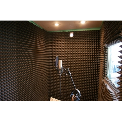 Купить акустический поролон ecosound пирамида 40мм 1мх1м цвет черный графит по низкой цене