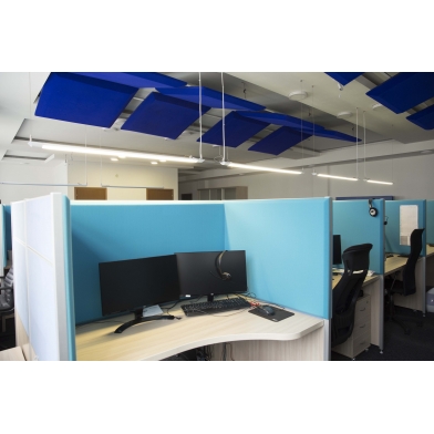 Купить комплект акустических ширм на стол для колл-центров ecosound pyramid orange u-type 120х60 см + 60х60 см оранжевый по низкой цене