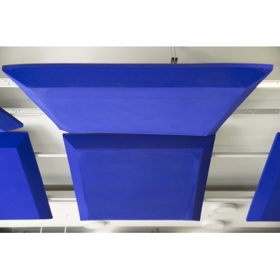 Купить акустическая подвесная звукопоглощающая панель ecosound quadro acoustic wave black. 50мм 1х1м цвет чёрный графит по низкой цене