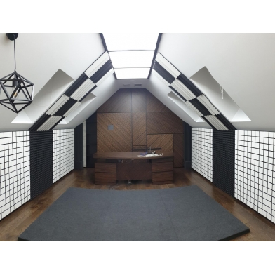 Купить акустическая панель ecosound tetras wood venge contrast 50x50см 73мм цвет коричневый в полоску по низкой цене