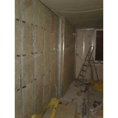 Купить акустическая минеральная вата acousticwool  glass floor толщина 20мм-плотность 120 кг/м3  1мх0,6м (6,0 м2 /упак.) цвет светло-желтый по низкой цене