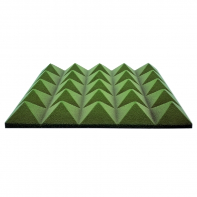 Купить панель из акустического поролона ecosound пирамида pyramid velvet green 250х250х25мм цвет зеленый по низкой цене