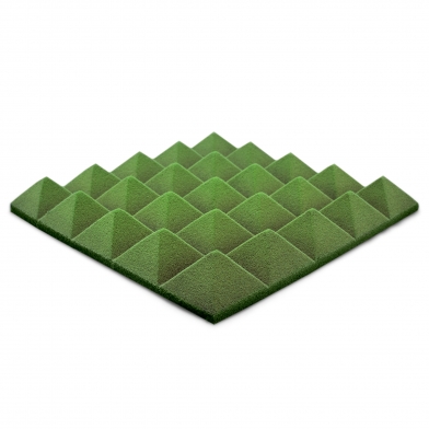 Купить панель из акустического поролона ecosound пирамида pyramid velvet green 250х250х25мм цвет зеленый по низкой цене