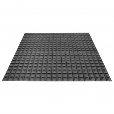 Купить акустический поролон ecosound пирамида 20мм 1мх1м цвет черный графит по низкой цене