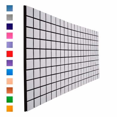 Купить акустическая панель ecosound  tetras felt grey 100x200см 30мм цвет серый по низкой цене