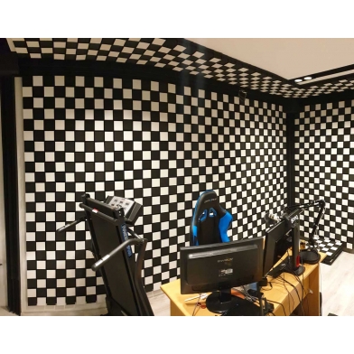 Купить панель из негорючего акустического поролона ecosound tetras bordo 50х50 см, 30 мм, цвет бордо по низкой цене