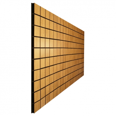 Купить акустическая панель ecosound tetras wood cream 100x200см 30мм цвет светлый дуб по низкой цене