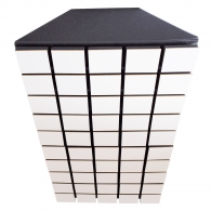 Басовая ловушка Bass trap TETRAS WOOD WHITE 1000x500x180 мм цвет белый