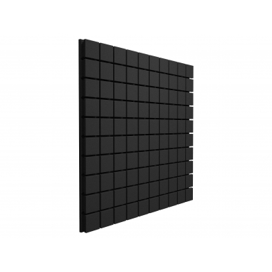 Купить панель из акустического поролона ecosound tetras black 50x50см, 70мм, цвет чёрный графит по низкой цене