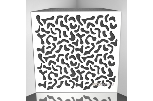 Бас пастка Ecosound Boomerang HDF-White 50 х 50 см 100 мм біла