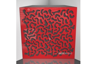 Бас ловушка Ecosound Boomerang Plastic Red 50 х 50 см 100 мм красный пластик