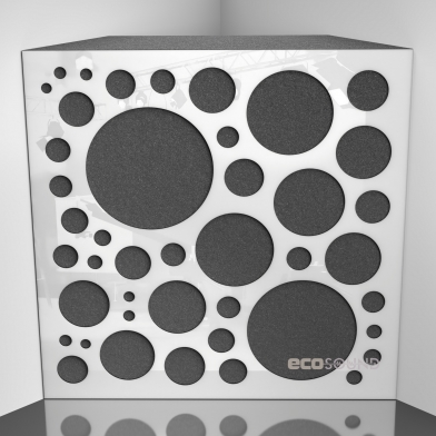 Купить бас ловушка ecosound ecobubble apple-locarno 50 х 50 см 100 мм коричневая по низкой цене