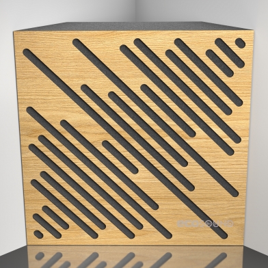 Купить бас ловушка ecosound diagonal apple-locarno 50 х 50 см 100 мм коричневая по низкой цене