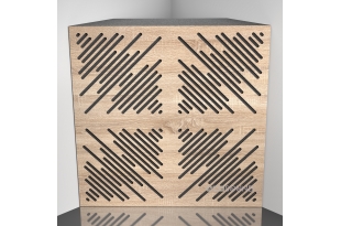 Бас ловушка Ecosound 4Diagonals Lt-Sonoma-Oak 50 х 50 см 100 мм латте