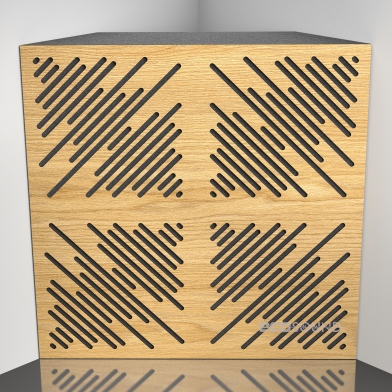 Купить бас ловушка ecosound 4diagonals apple-locarno 50 х 50 см 100 мм коричневая по низкой цене